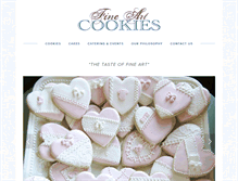 Tablet Screenshot of fineartcookies.com